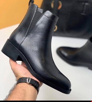 نیم بوت چرم بغل کش